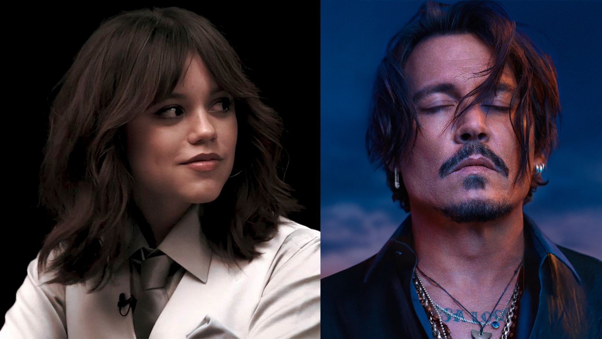 Johnny Depp y Jenna Ortega
