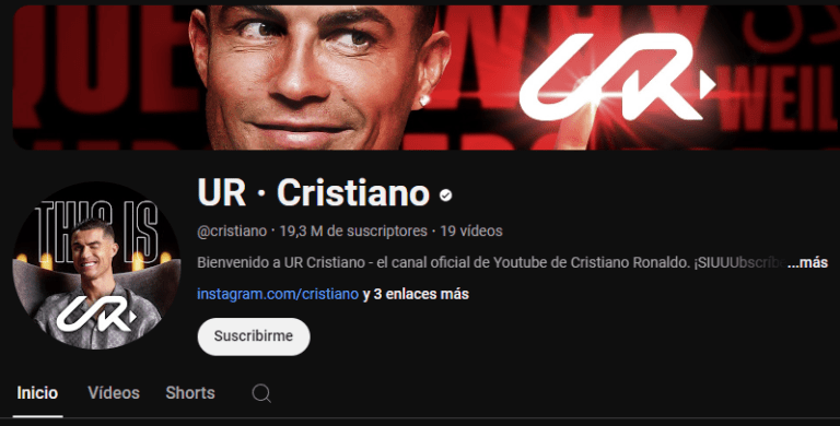 Cristiano Ronaldo Rompe Récords en YouTube: +20 Millones de Suscriptores en Menos de 24 Horas